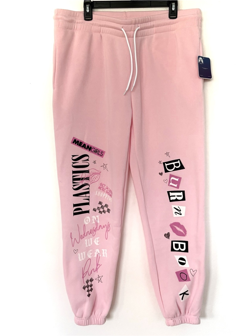 Mean Gils Burn Book Pink Graphic Womens Sweatpants